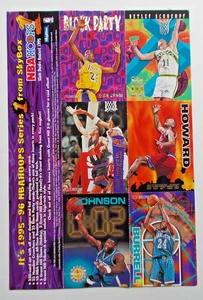 1996 SkyBox NBA Hoops Inserts Promo 6 Card Sheets Uncut - Bild 1 von 5