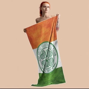 CELTIC FC ULTRA SOFT POLYESTER BEACH TOWEL - 90 X 180 CM - Picture 1 of 1