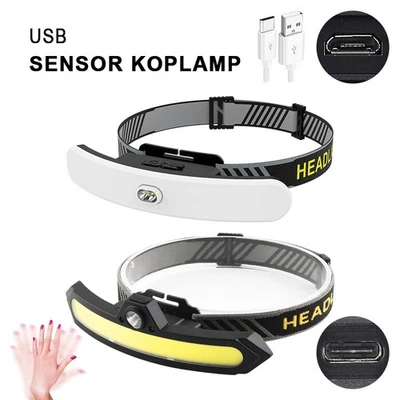 Proiettore COB Sensore USB Ricaricabile Esterno Ciclismo Proiettore Corsa - Immagine 1 di 4