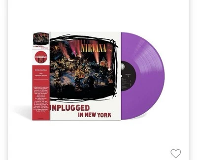 Nirvana : MTV Unplugged in NY (Exclusive Purple Vinyl LP, DGC-24727) SEALED - Image 1 of 4