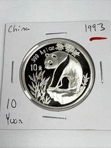 1993 1oz 10 Yuan China Silver Panda Coin - Picture 1 of 4