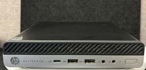 HP EliteDesk 705 G4 | Mini PC | AMD Ryzen 5 PRO 2400GE | 16GB RAM | 256GB NVMe - Afbeelding 1 van 5