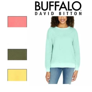 Buffalo David Bitton Damen Vintage Crew Pullover Sweatshirt Sorte 3 - Bild 1 von 15