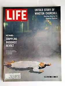 Life Magazine 22. April 1966 - Unerzählte Geschichte von Winston Churchill - Vietnam - Anzeigen - Bild 1 von 2