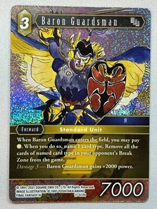 Lámina Final Fantasy Rebellion's Call Baron Guardsman 17-072H casi nueva/muy buena - Imagen 1 de 1