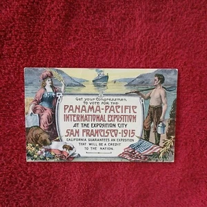 1915 Postcard Promoting San Francisco California For Panama-Pacific Exposition - Picture 1 of 2