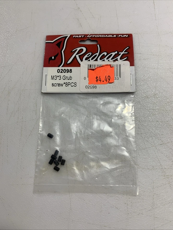 RedCat M3*3 Grub Screws 8 Pcs 02098 - Image 1 of 1