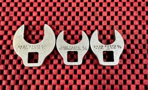 Proto Tools 3 Pc Set 3/8 Drive Open End Crowsfoot Socket Set Of 3 SAE USA M3 - Bild 1 von 4