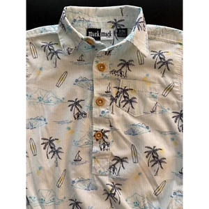 Mameluco Mick Mack bebé fuera de oficina niños 6-9 m manga corta playa tropical vacaciones - Imagen 1 de 9