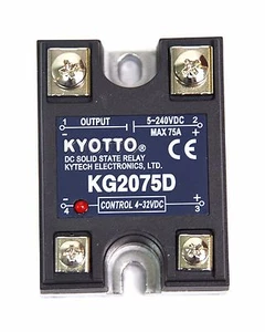 1pc KYOTTO DC Solid State Relay SSR KG2075D 5-220VDC 75A [ DC in to DC out ] - Picture 1 of 8