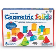 Learning Resources Vista Tramite Geometrico Solidi - Presto 3D Matematica Forme