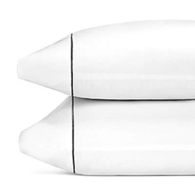 Par de fundas de almohada estándar de algodón cachemir de lujo Hudson Park Collection precio de venta sugerido por el fabricante 170 USD Foto 1 de 4