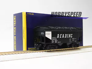 LIONEL AMERICAN FLYER READING 2 BAY COVERED HOPPER #79175 S GAUGE 2219082 NEW - Picture 1 of 8