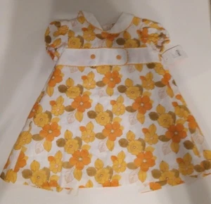 Senfgelbes Baumwollkleid, Größe 24 Dulce Bebé - Bild 1 von 6