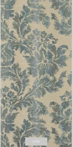1.10 Mtrs Of Lucius Damask By Colefax And Fowler Colour Blue Rrp 189 Mtr - Picture 1 of 6