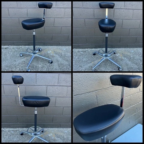 💥HERMAN MILLER Perch Stool design by Nelson & Propst BLACK Cover