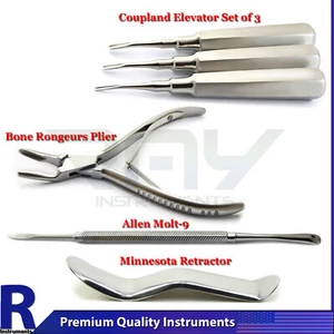 Kit de extracción dental elevador de acoplamiento retractor quirúrgico Minesota Molt-9 - Imagen 1 de 5