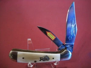 Very Rare Bull Dog Copper Head Knife w/ Locking Main Blade, Pen Blade Unlocks It - Picture 1 of 3