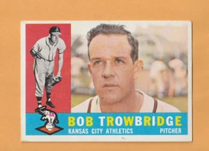 Bob Trowbridge Kansas City A's 1960 Topps #66 Hudson New York 3A - Imagen 1 de 2