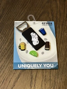 Crocs Charms Jibbitz Cheers 5 Pack -Bottle Opener, Beer, Lime, solo cup - Picture 1 of 2