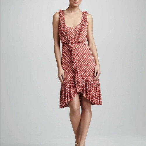 Abito Tory Burch 0 Janetta seta cerchio arricciacapelli schiena aperta cambio giacca linea