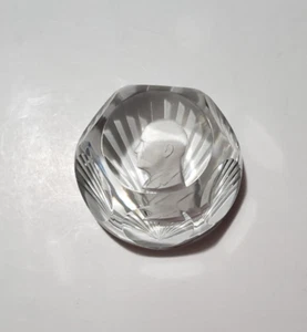 Baccarat Kristall Briefbeschwerer - Dwight Eisenhower, klar - Bild 1 von 14