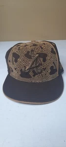 Brown New Era 59fifty Atlanta Braves Fitted 7 1/4 Hat , Flaw - Picture 1 of 4