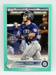 2022 Topps Pro Debut Harry Ford #PD-179 Aqua /75 Rookie RC