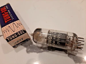 Tung-Sol 12BZ7 Gray Plate AUDIO PREAMPLIFIER TUBE in orginal box - NOS - Tested - Picture 1 of 10