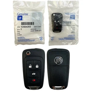 OEM 2010–2017 Buick Verano Regal LaCrosse Flip Key Fob Remote P4O9MK74946931 - Picture 1 of 6