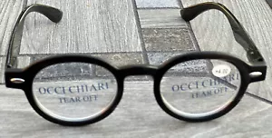 OCCI CHIARI Womens Reading Glasses 4.00 Black - Picture 1 of 7
