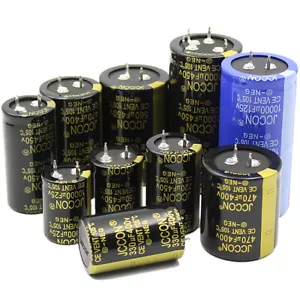 Condensatori lattina elettrolitica grandi - a scatto 25 V-450 V 100uF-100000uF 2 pin/4 pin - Foto 1 di 95