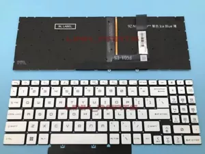 Tastiera USA per MSI Sword 15 A12UC A12UD A12UE A12UG A12VE A12VF blu retroilluminata - Foto 1 di 2