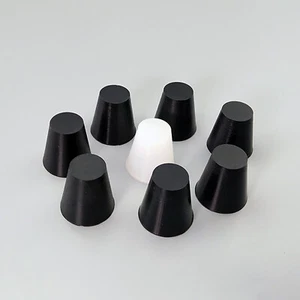 Gummistopfen Naturkautschuk Laborstopfen konische Verschlußstopfen Stopfen - Picture 1 of 7