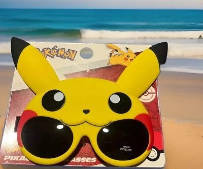 Gafas de sol Pokemon Pikachu para niños 100 % protección UV/resistentes a las roturas manchas solares Foto 1 de 2
