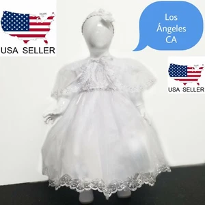 Taufkleider Kleinkind Baby. Baby Mädchen. Vestido de bautizo para bebe. PUPPENKIMB - Bild 1 von 12