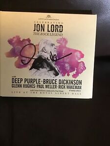 CD- Celebrating Jon Lord The Rock Legend- Like New, Signed By Glenn Hughes