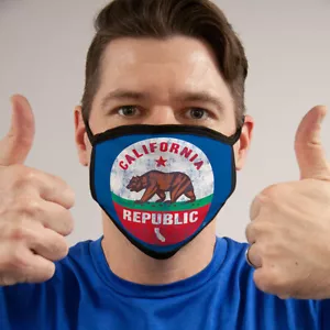 Cali Republic FACE MASK Reusable Washable Unisex Face Cover Cloth USA Seller - Picture 1 of 1