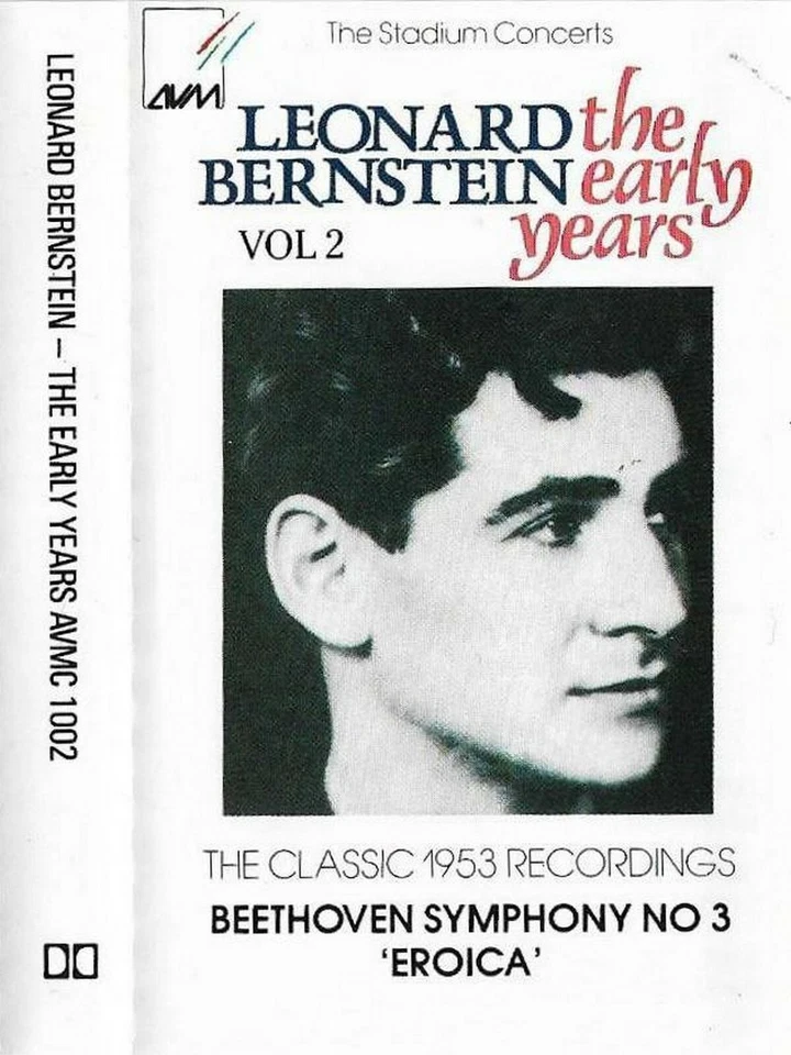 Leonard Bernstein The Early Years Beethoven Symphony 3 v2 CASSETTE ALBUM Stadium - Image 1 of 4
