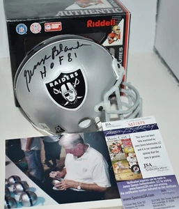 GEORGE BLANDA AUTHENTIC AUTOGRAPHED VSR4 MINI HELMET OAKLAND RAIDERS HOF 81 JSA - Picture 1 of 10