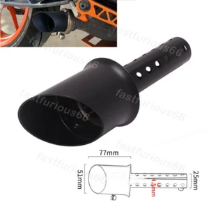Black Exhaust Pipe Slip on Muffler Modified for DUKE 390 125 250 RC390 2017-2020 - Picture 1 of 8