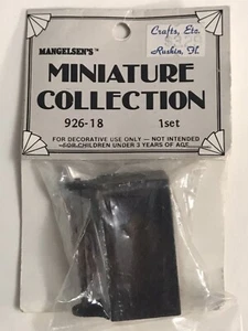 Vintage Mangelsen's Puppenhaus Miniatur Holz Werkzeug Kit geteilte Box Neu  - Bild 1 von 4