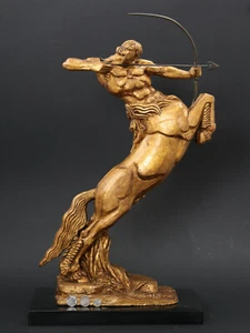 AUTOMOBILES UNIC 1924 CENTAUR PLASTER ORIGINAL - DEFINITIVE STUDY OF THE ARTIST - Picture 1 of 9