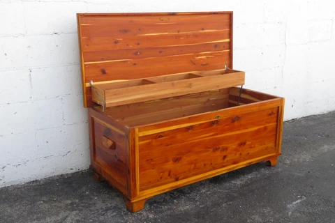 Large Solid Cedar Chest Blanket Trunk Bench Coffee Table 3513 Cover