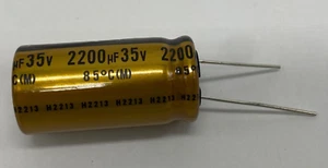 Nichicon UFG1V222MHM Fine Gold polarisierter Elektrolytkondensator 2200uf/35V - Bild 1 von 2