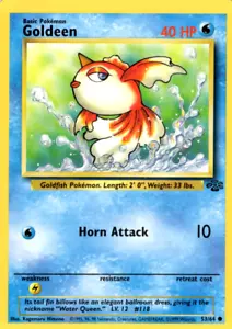 GOLDEEN 53/64 SET GIUNGLA ILLIMITATO POKEMON TCG CCG 1999 NUOVO - Foto 1 di 1