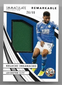 2021 Panini Immaculate Jersey Card : Kelechi Iheanacho #26/99 - Picture 1 of 2