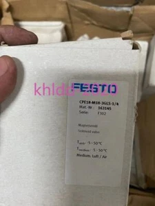 1PC New Festo CPE18-M1H-3GLS-1/4 163145 Solenoid Valve Free Shipping - Bild 1 von 3