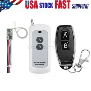 433mhz DC3.6-24V 1CH Relay Wireless RF Remote Control Switch Receiver Module USA - Picture 1 of 19