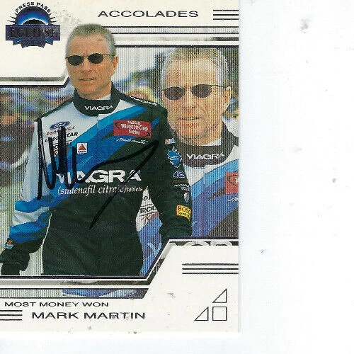 MARK MARTIN SIGNED 2002 PRESS PASS ECLIPSE RACING DONRUSS #31 - NASCAR - Image 1 of 1